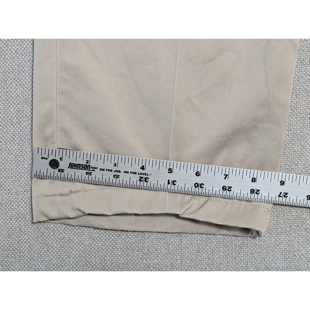 Brooks Brothers Pants Men's 35x30 Khaki Advantage Hudson Chino Flat Front Cotton